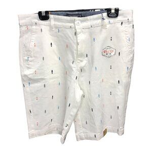 Company‎ 81 White with Surf Board Pattern New with Tags Mens Shorts